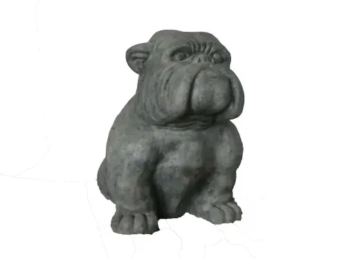 Product image of the product “Sitting bulldog approx. 115cm, hollow cast stone. ”